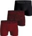 Bjorn Borg 3-Pack heren boxershort - Cotton Stretch - Katoenen mannen onderbroeken - Rood combi / XL