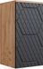 Vicco Irma Meuble de salle de bain – 30 x 59 cm 2 compartiments, salle de bain Anthracite avec structure en nid d'abeille