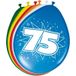 Folat ballons 75ème anniversaire - 48x pièces - décoration - articles de fête - mélange de couleurs