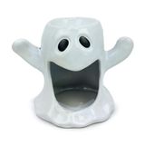 Keramische essentiebrander voor etherische oliën en geurwax, witte geest, decoratie en decoratie voor Halloween en themafeesten