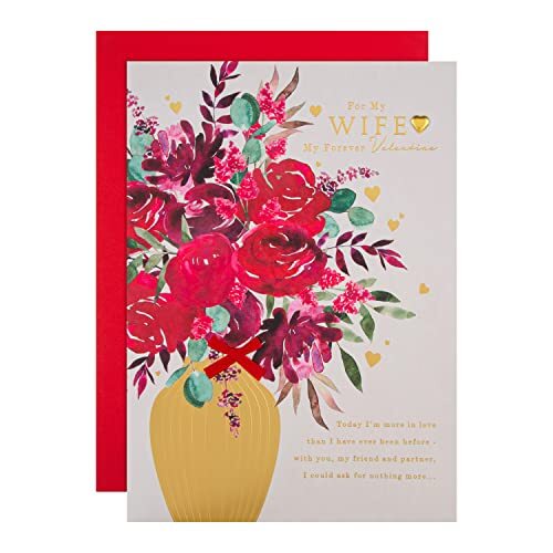 Hallmark Hallmark Valentijnsdag kaart voor vrouw - klassieke bos bloemen ontwerp