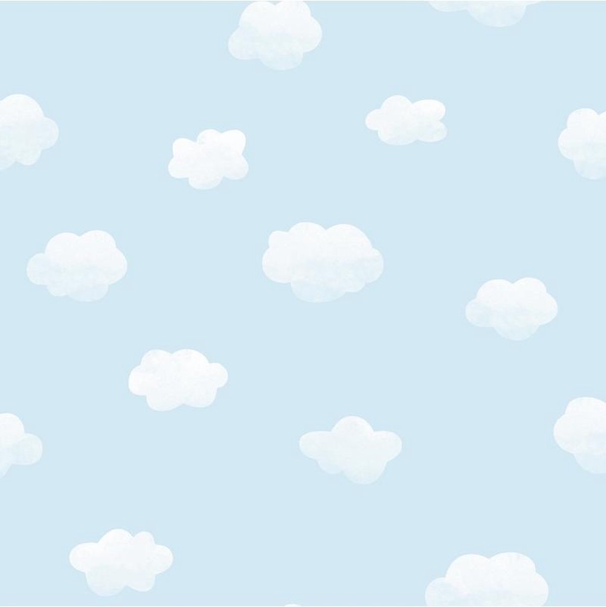 Dutch Wallcoverings - Over The Rainbow- Cloudy Sky Blue