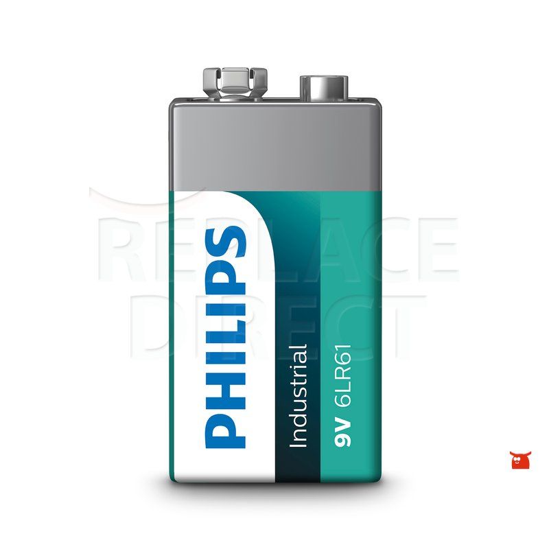 Philips Industrial 6LR61 Alkaline 9V Blok - 10 Stuks - C00300352