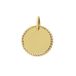 Lucardi Dames Stainless steel goldplated graveerplaat hanger voor dames - Hanger - Staal - Goudkleurig