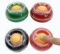 OEM Set van 4 vingerdoekjes, kunststof, rond, 80 x 43 mm, in verschillende kleuren