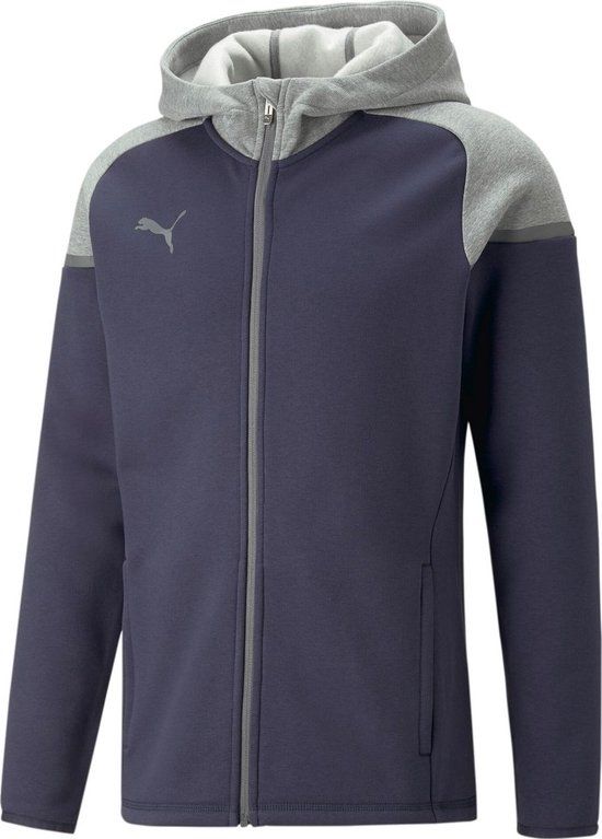 Puma Team Cup Casuals Jas Met Kap Heren - Marine | Maat: S