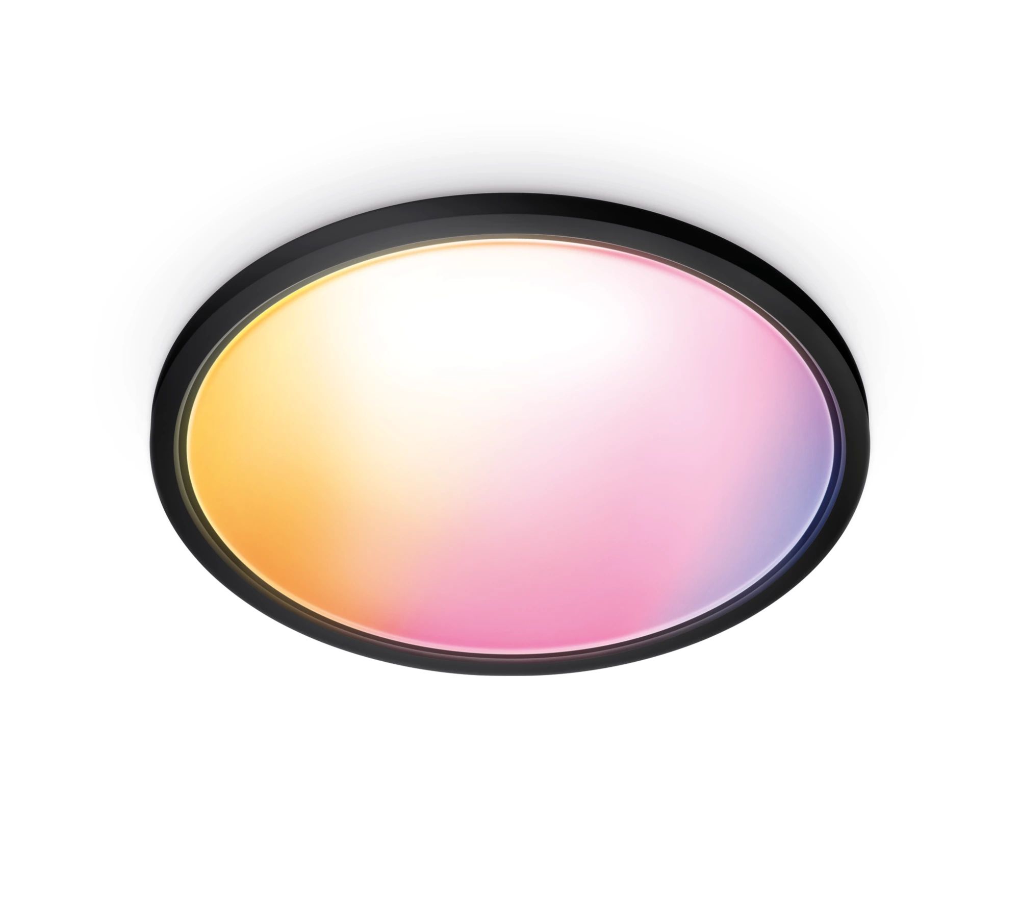 WiZ Superslim Smart LED Ceiling Light - Black - 22W - 2600 lm - Dimmable