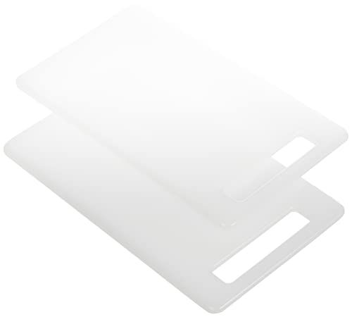 Zeller Snijplank, Kunststof, Wit, 2-delig, 25 x 15 x 0,8 cm