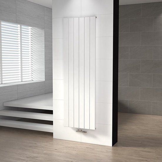 Maxaro Aluminium Designradiator Jupiter Glanzend Wit 1577 Watt 56,5x180cm Verticaal