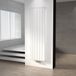 Maxaro Aluminium Designradiator Jupiter Glanzend Wit 1577 Watt 56,5x180cm Verticaal