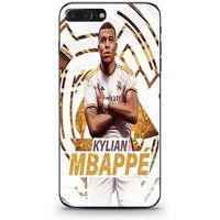 iPhone 8 Plus hoesje Kylian Mbappe Real Madrid behangpapier viering