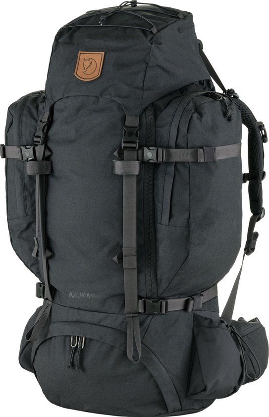 Fjallraven Kajka 65 S/M Hiking Backpack - Coal Black
