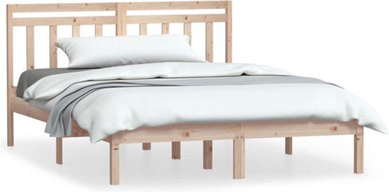 vidaXL Bedframe Massief Hout 150x200 cm
