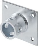 ProPlus Bevestigingsplaat voor steunpoot - kantelbaar - opschroefbaar - 100 x 115 x 4,5 mm