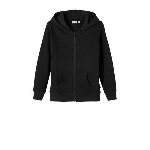 NAME IT KIDS sweatvest NKMNESWEAT zwart