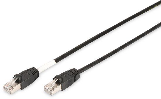 Digitus DK-1644-050/BL-OD RJ45 Netwerkkabel, patchkabel CAT 6 S/FTP 5.00 m Zwart