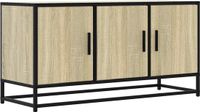 vidaXL Tv-meubel 100x35x50 cm bewerkt hout metaal sonoma eikenkleurig