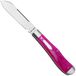 Jack Wolf Knives Jack Wolf Gateway Eureka EUREK-01-SMT-PUR-BON Satin 14C28N, Smooth Purple Bone, zakmes