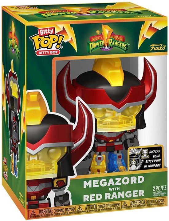 Funko Bitty Bop Bitty Bot - Power Rangers Megazord With Red Ranger