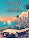 JAPANESE CITY POP SCENES: A Relaxing Coloring Book of Retro Coastal Life