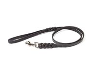 Leather Leash with Handle, 16 mm x 1,2 m, Braided