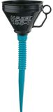 Entonnoir de remplissage - Tuyau flexible - 1,2 litre - Passoire en entonnoir en inox - Pour voiture et atelier