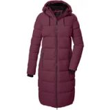 killtec dames Gewatteerde jas/functionele jas in donslook met capuchon KOW 56 WMN QLTD CT, hellpflaume, 48, 41810-000