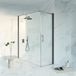 Fortifura Galeria Douchecabine - 60x180x200 - Profiel veiligheidsglas - antikalk - PVD - geborsteld gunmetal (antraciet)