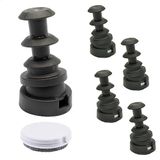 WAGNER QuickClick® Meubelglijders omkeerbaar wolvilt + kunststof I set van 4 verwisselbare glijders voor het insteken in ronde buizen - DUO - Binnen Ø 14 mm/Buiten Ø 18 mm -Made in Germany- 15832100