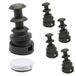 WAGNER QuickClick® Meubelglijders omkeerbaar wolvilt + kunststof I set van 4 verwisselbare glijders voor het insteken in ronde buizen - DUO - Binnen Ø 14 mm/Buiten Ø 18 mm -Made in Germany- 15832100