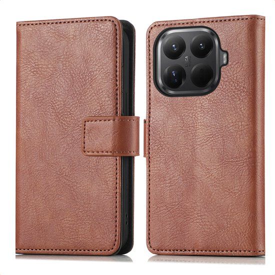 imoshion Hoesje - Geschikt voor Xiaomi 17T - Luxe Bookcase - Bruin