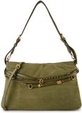 PINKO Belt Bag Big Schoudertas Leder 40 cm - Dames - groen