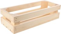 Creative Deco Natuurlijke Houten Kist | 34 x 14 x 9 cm