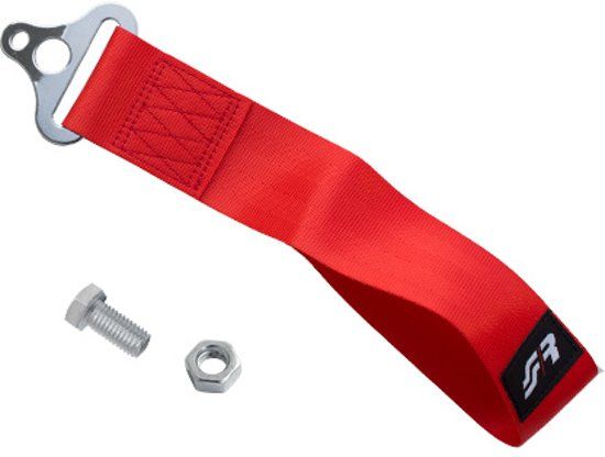 Simoni Racing Sleepoog-Gordel - Rood - max. 3000kg - Lengte 26cm