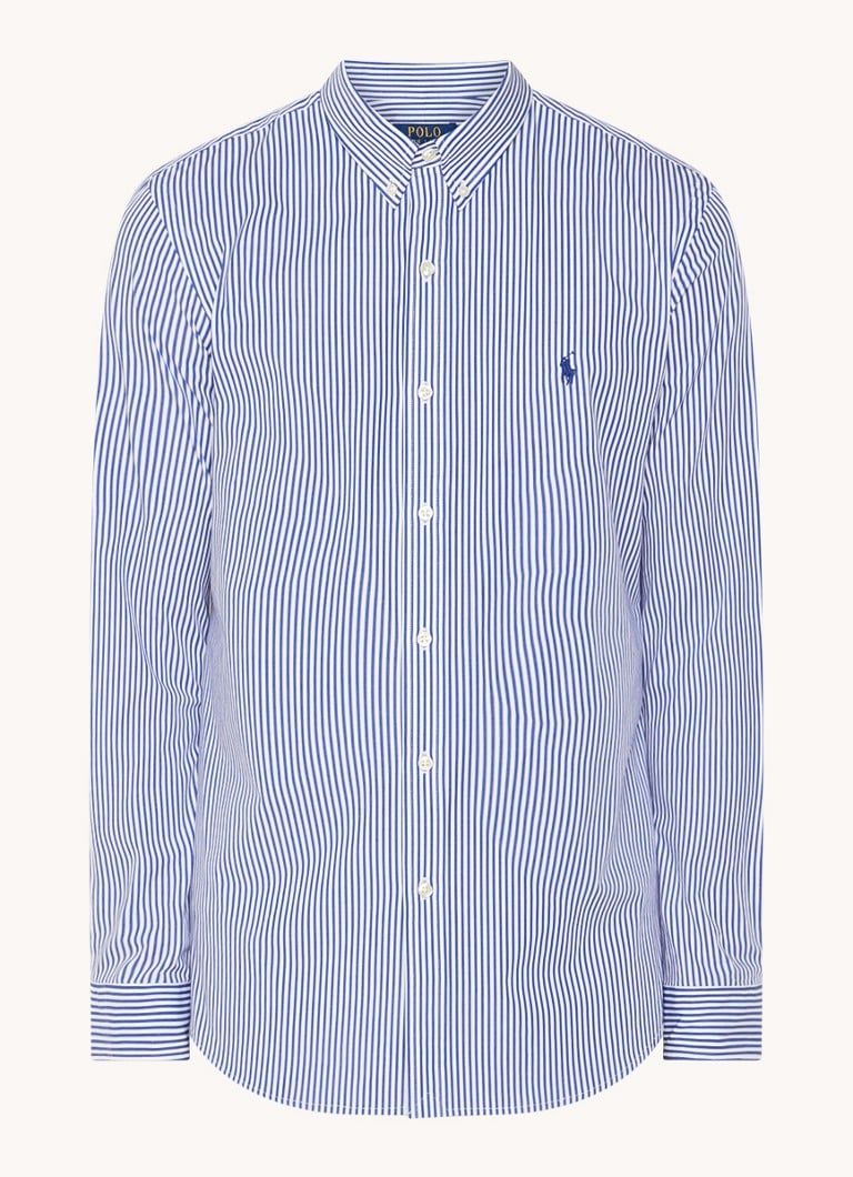 Ralph Lauren Slim Fit Overhemd met Streepprint en Logoborduring