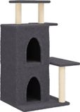 vidaXL Kattenmeubel met sisal krabpalen 97 cm donkergrijs