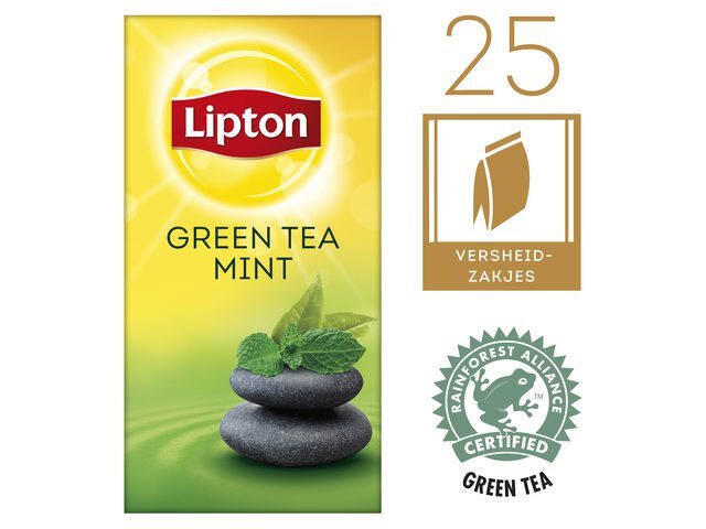 LIPTON Thee Green Tea Mint 25 stuks