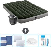 Intex Luchtbed - Twijfelaar - 137 x 191 x 25 cm - Groen