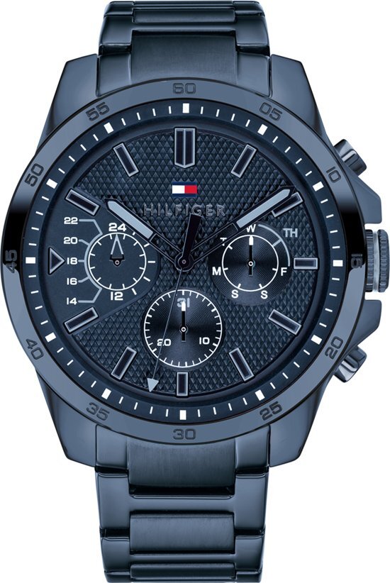 Tommy Hilfiger Tommy Hiliger TH1791560 - Horloge - Staal - Blauw - Ã˜ 46 mm