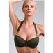 Marlies Dekkers Royal Navy Seaweed Green Plunge Balconnet Soutien-gorge de maillot de bain Taille : 70F
