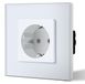 Legrand Prise de courant simple - Schuko - 16 A - 250 V - Blanc - 86 x 86 mm