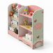 Merkloos Kinderboekenkast - 80 x 82 x 26 cm - kinderkamer - roze-groen