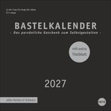Heye Premium-Bastelkalender schwarz klein 2027