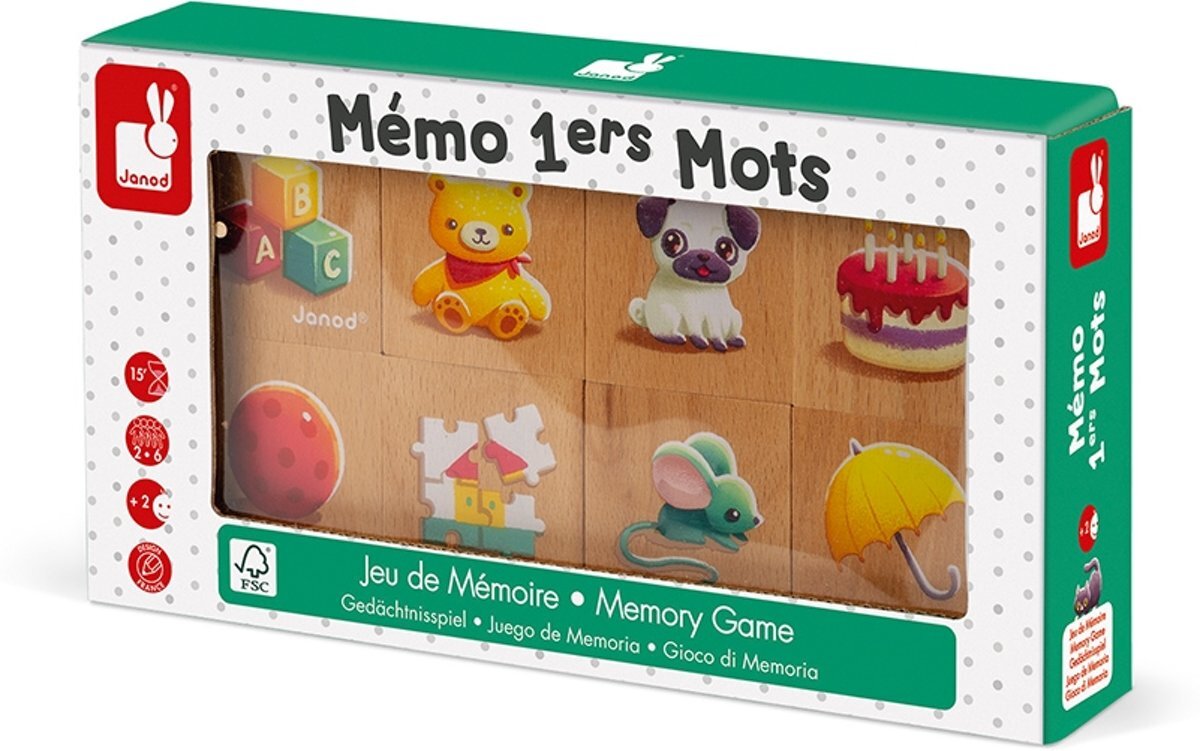 Janod Spel - Memory eerste woordjes