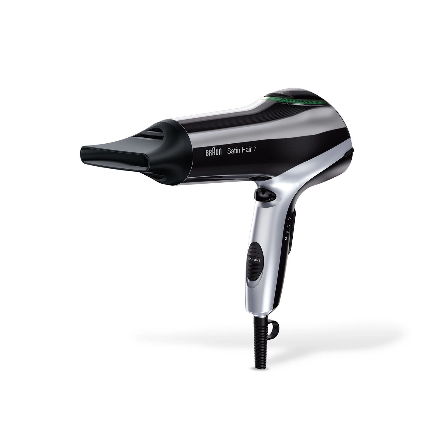 Braun Satin Hair 7 HD710 - Föhn - 2200W - Zwart/Zilver