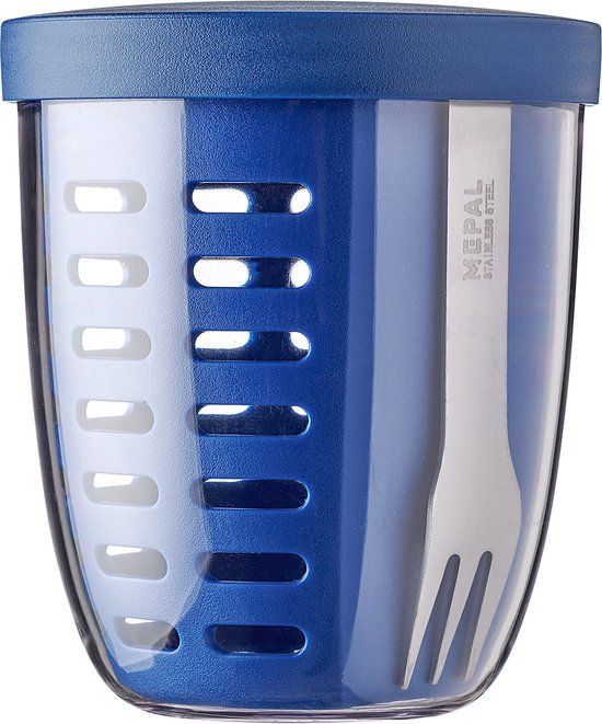 Mepal Ellipse Fruit & Veggie Pot - 600 ml - Vivid Blue