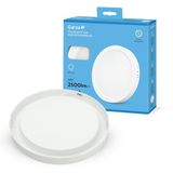 Garza Led-plafondlamp, rond, 29,5 cm, 24 W, 6500 K, koud licht, 2500 lm, 30.000 uur, IP20, wit, energiebesparing 80%