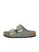 Birkenstock Arizona Big Buckle Sandales en Cuir pour Femme Bleu (36)
