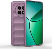 Techsuit Magic Shield Silicone Back Cover Paars geschikt voor Realme 12x