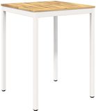 VidaXL Tuinbar tafel naarden wit 80 x 80,5 x 105 cm massief acaciahout